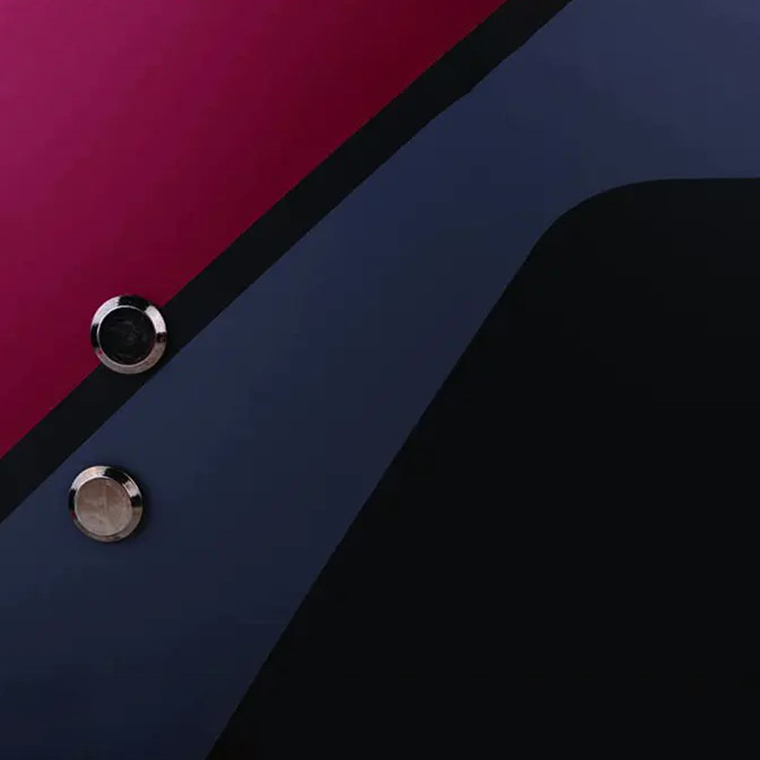 Retro Open Face Helmet with Stripe and Checker